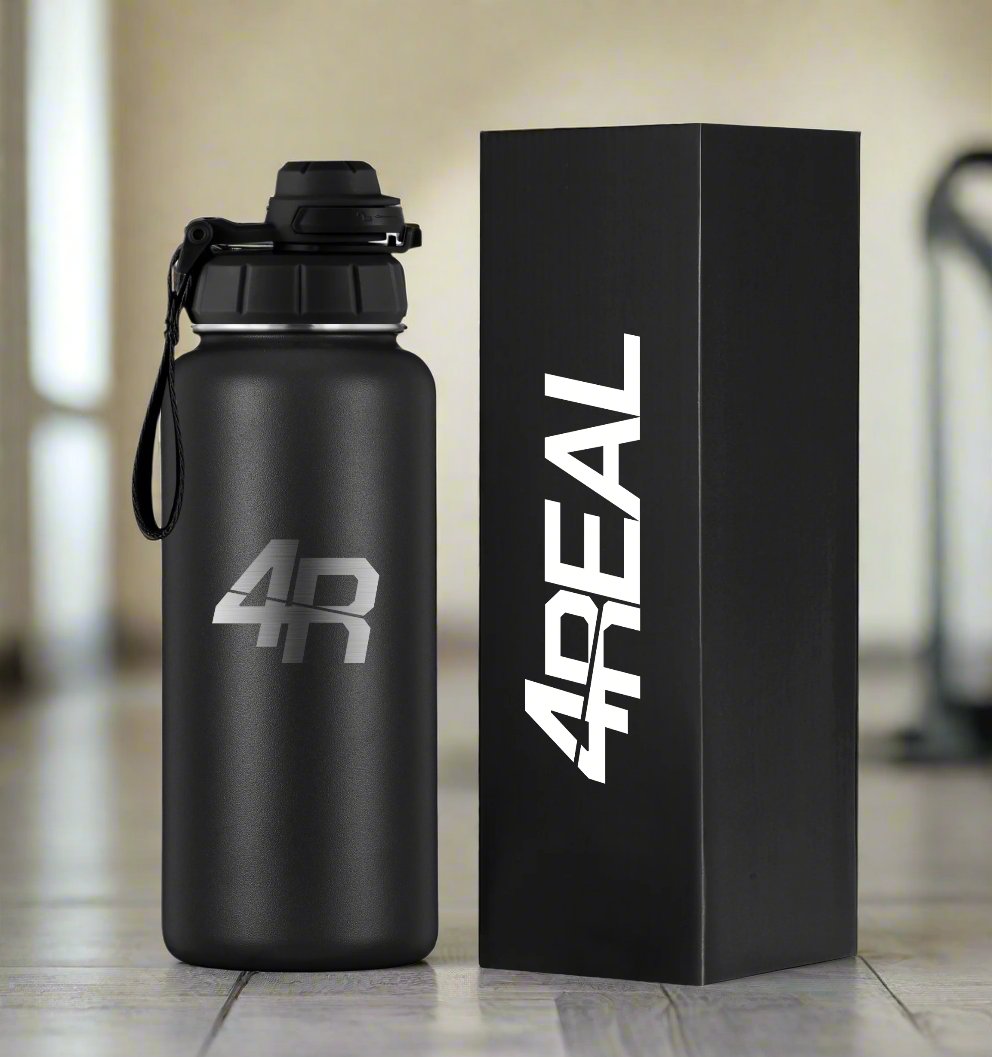 4REAL Lifetime Stainless Steel Sport Water Bottle