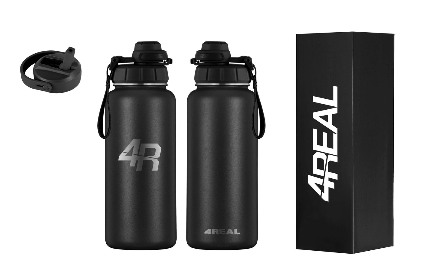 4REAL Lifetime Stainless Steel Sport Water Bottle
